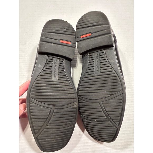 Rockport Mens  Black Style Leader 2 Bike Toe Slip On A13019 Size 9.5 - Picture 11 of 12